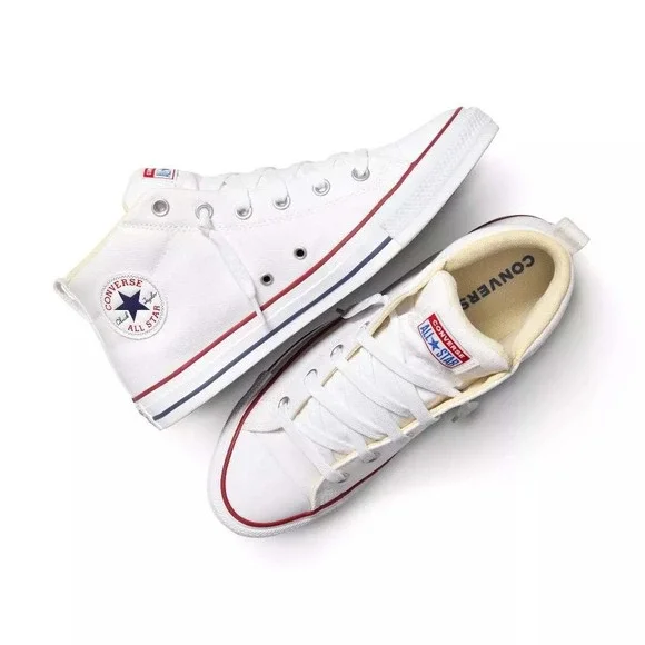 Converse Street Mid Sneakers White M7/W9 New With Tags - Picture 8 of 9